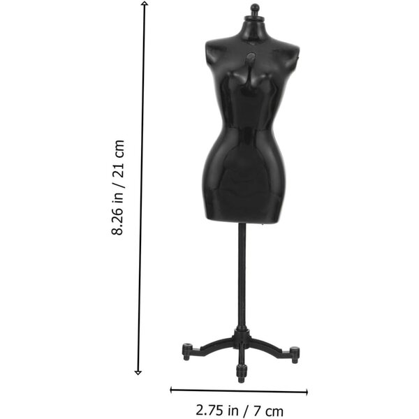 Set 5 Supporti Manichino Miniatura Plastica per Abiti bambole Stabile Elegante