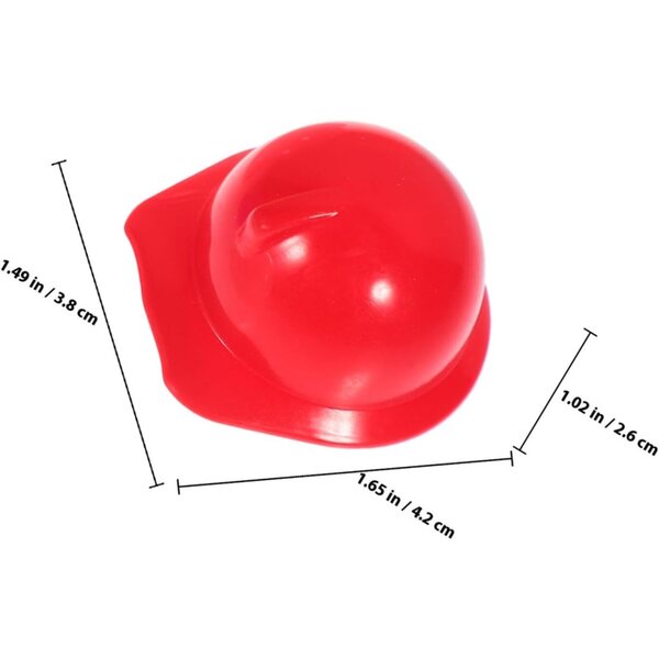 40 Mini Caschi di Sicurezza Colorati per Pupazzi e Decorazioni Casa Bambole
