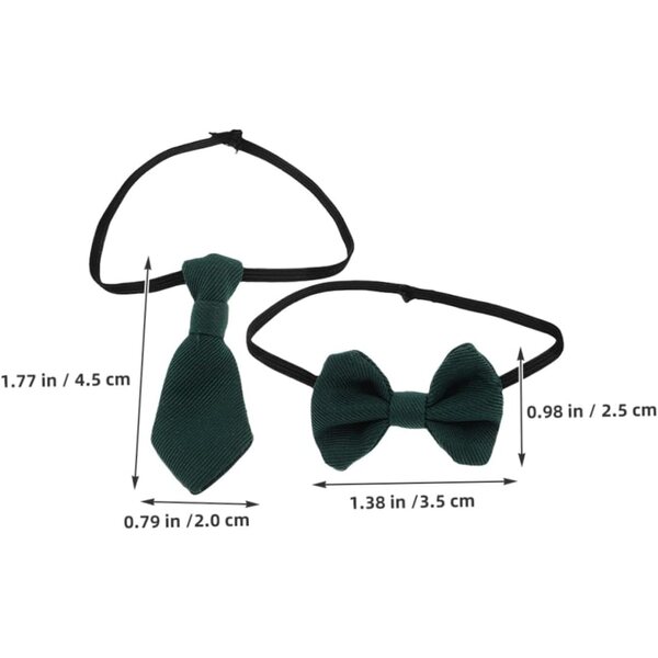 Set di 4 Mini Cravatte e Nodi in Cotone per bamboles 20 cm Accessori Decorativi