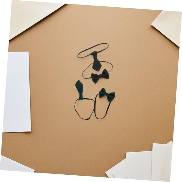 Set di 4 Mini Cravatte e Nodi in Cotone per bamboles 20 cm Accessori Decorativi