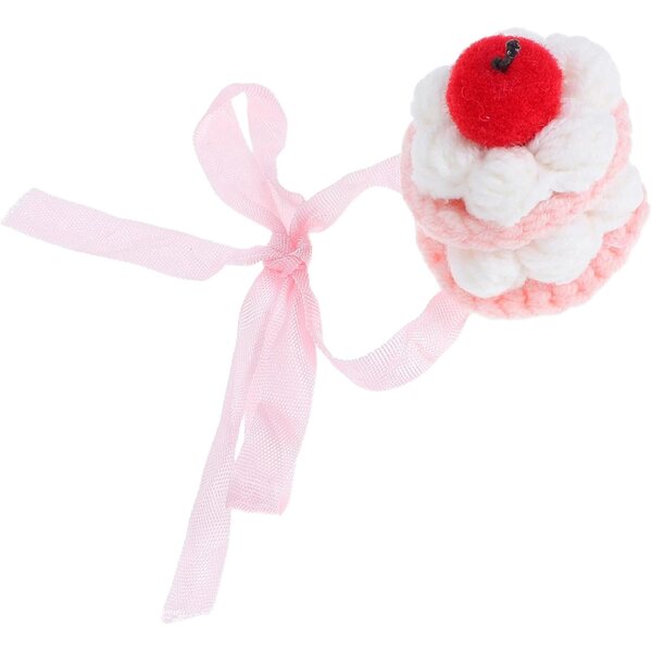 Mini cappello lavorato a mano a forma di torta per animali di peluche e bambole - Accessorio festivo
