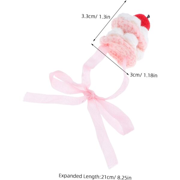 Mini cappello lavorato a mano a forma di torta per animali di peluche e bambole - Accessorio festivo