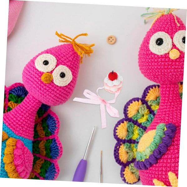 Mini cappello lavorato a mano a forma di torta per animali di peluche e bambole - Accessorio festivo