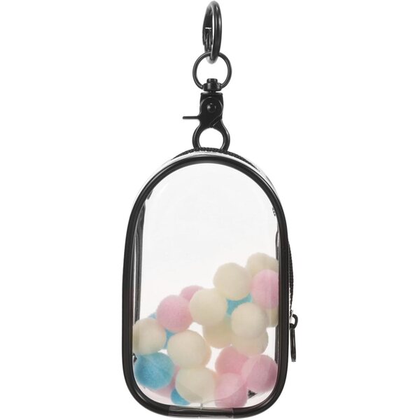 ORFOFE Sac Trasparente con Gancio per Piccole Bambole - Organizer Anti-Polvere Compatto