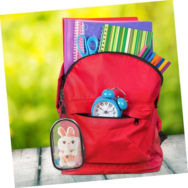 ORFOFE Sac Trasparente con Gancio per Piccole Bambole - Organizer Anti-Polvere Compatto