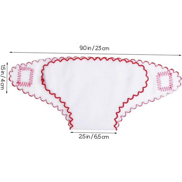 ORFOFE Set 6 Pannolini in Tessuto Riutilizzabili per Bambole 18 Pollici con Fascia Regolabile
