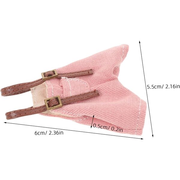 Rosa Overall für Kombiuda-Puppen – weiche und bequeme Hose für Rollenspiele