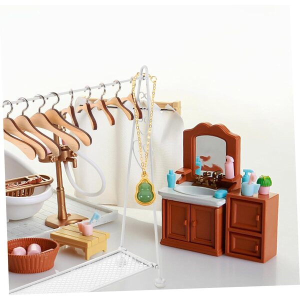 Set 2 Mini Collane per bamboles in Metallo e Plastica - Accessori Moda Bambole 1:6