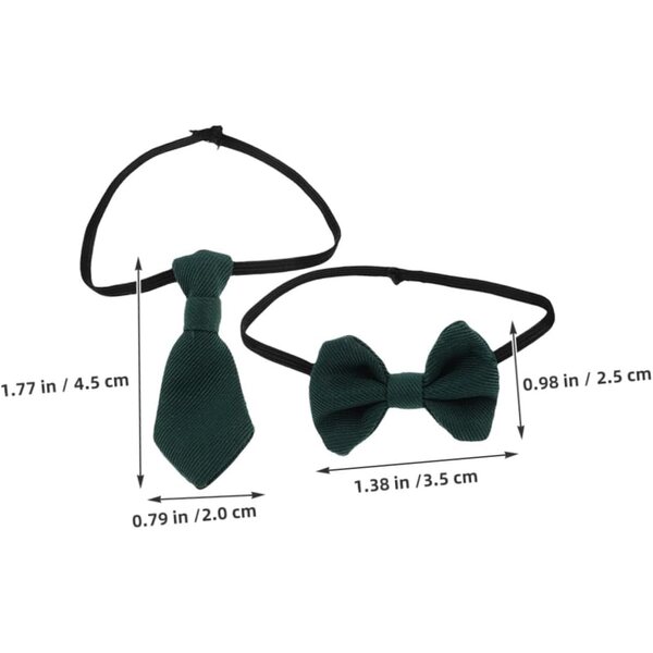 4 Pezzi Mini Cravatte e Nodi in Tessuto per Casa delle Bambole, Accessori Eleganti