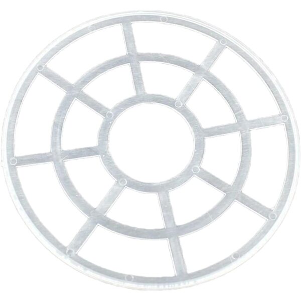 Cerceau di Jupon in Plastica per Bambole 11 cm - Set 12 Pezzi Supporto Elegante