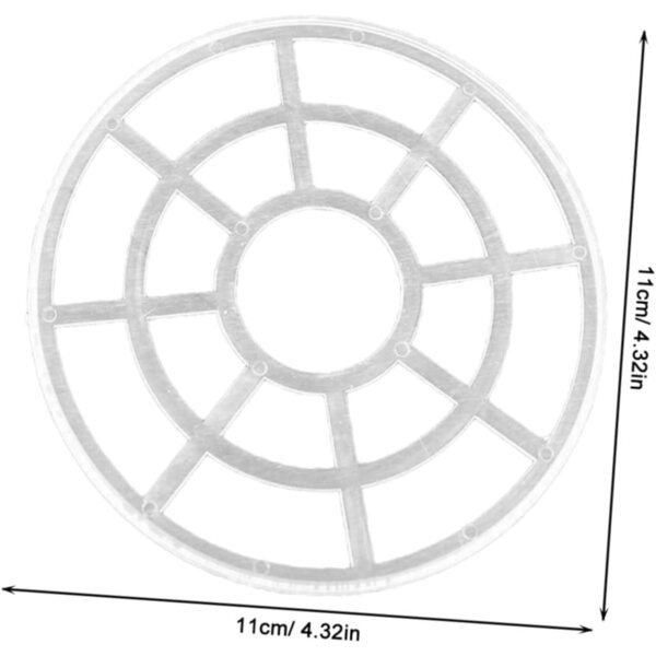 Cerceau di Jupon in Plastica per Bambole 11 cm - Set 12 Pezzi Supporto Elegante