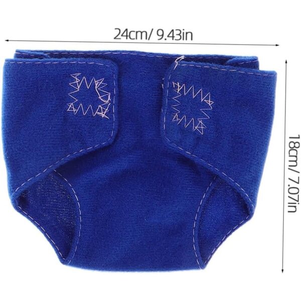 Set 4 Culottes per bambole con Chiusura Velcro Accessori Realistici per Bambini