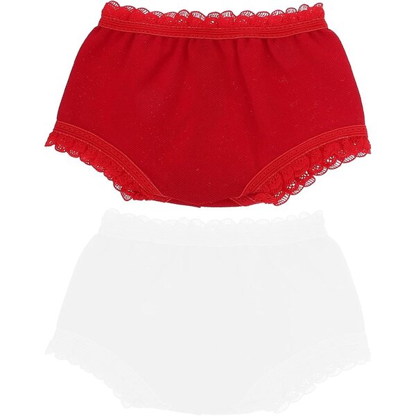 Set mit 10 bunten Culottes für 18-Zoll-Puppen aus leichtem und wiederverwendbarem Stoff