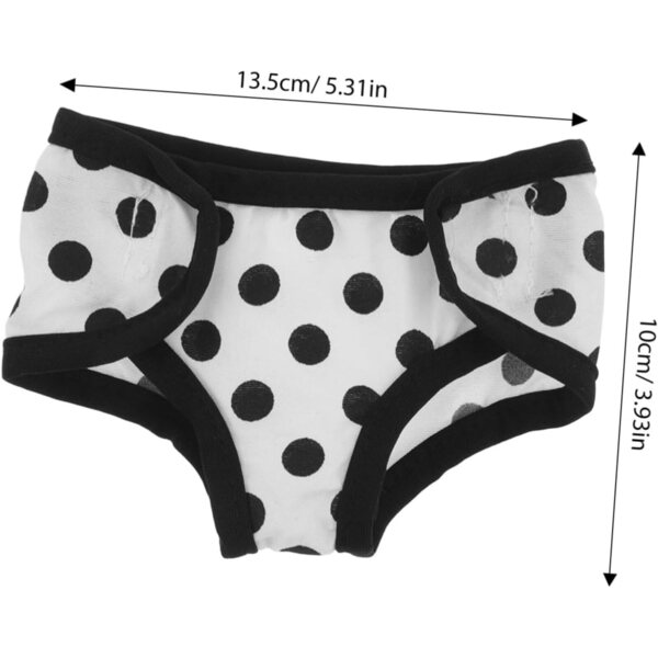 ORFOFE Puppen-Hosenhose mit Punkten aus Baumwolle, 13,5 x 10 cm, für Puppensimulationsspiel