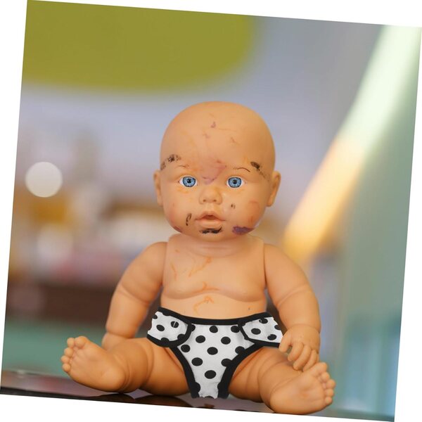 ORFOFE Puppen-Hosenhose mit Punkten aus Baumwolle, 13,5 x 10 cm, für Puppensimulationsspiel