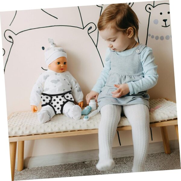 ORFOFE Puppen-Hosenhose mit Punkten aus Baumwolle, 13,5 x 10 cm, für Puppensimulationsspiel