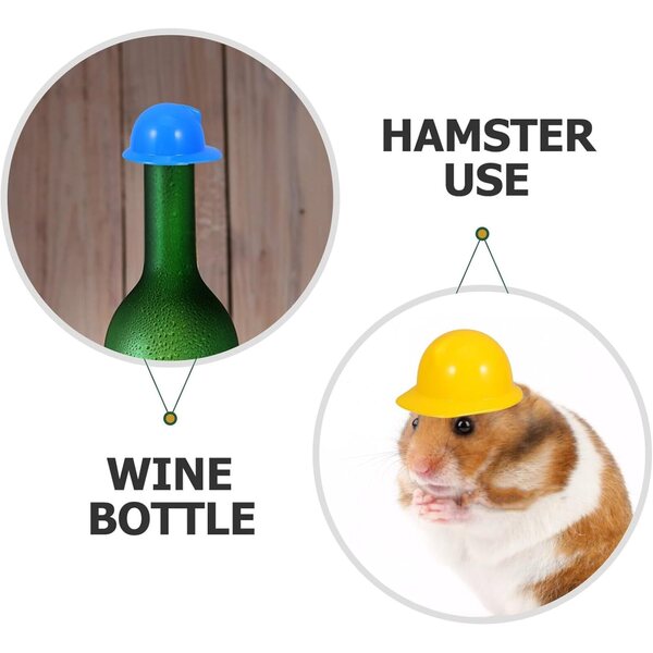 40 mini caschi di sicurezza colorati per bambole e animali, accessori creativi