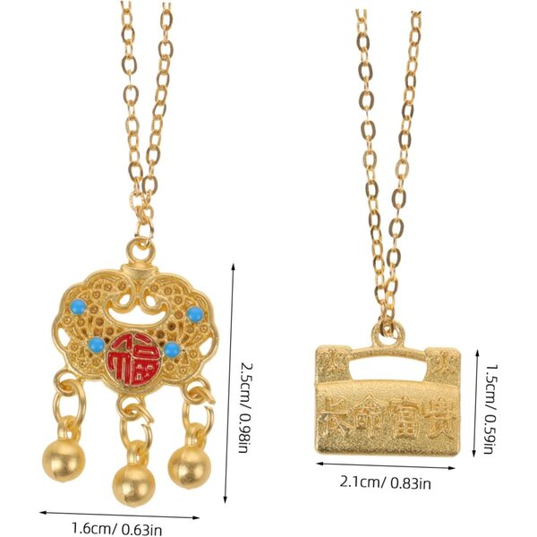Collane Miniature Dorate per Bambole 1:6 - Accessori Gioielli Bambini FUNNETOYU