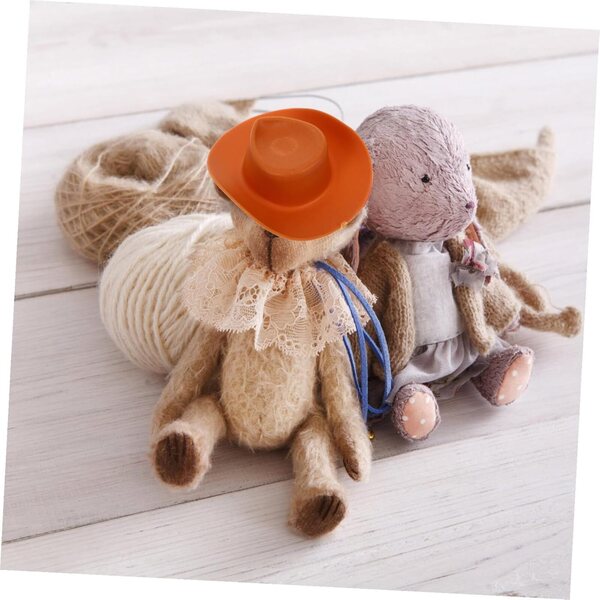 30 Mini-Cowboyhüte aus ABS für Puppenhausdekorationen und Zubehör