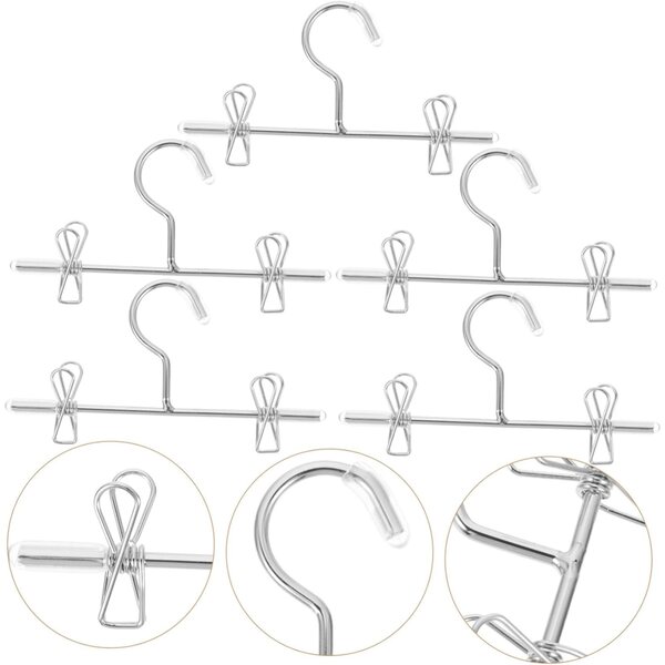 Set mit 5 Mini-Gürteln aus silbernem Eisen für Puppenkleidung, robust und dekorativ