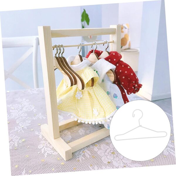 Set mit 20 Mini-Gürteln aus weißem Metall, 6,5 cm, für Puppenkleidung – perfekte Organizer