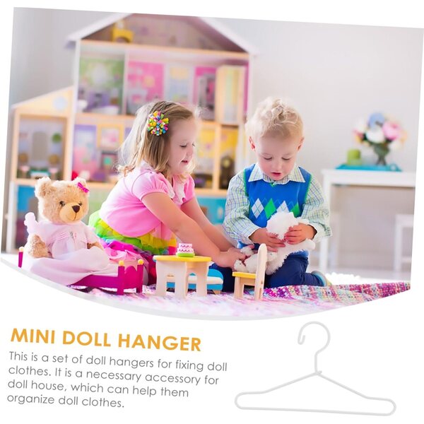 Set mit 20 Mini-Gürteln aus weißem Metall, 6,5 cm, für Puppenkleidung – perfekte Organizer