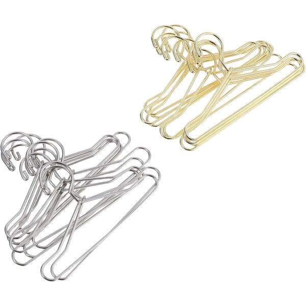 BESPORTBLE Set 20 Grucce Miniatura Metallo 65mm Dorate e Argentate per Bambole