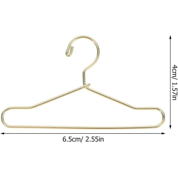 BESPORTBLE Set 20 Grucce Miniatura Metallo 65mm Dorate e Argentate per Bambole