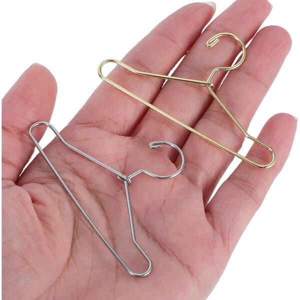 BESPORTBLE Set 20 Grucce Miniatura Metallo 65mm Dorate e Argentate per Bambole