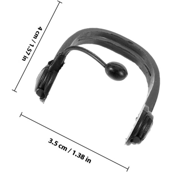 Miniature Casque e Occhiali per Bambole Accessori DIY in Plastica Nero Rock 4cm