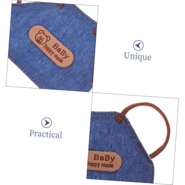 Set mit 4 Mini-Jeanstischchen für Puppen – Vintage-Modeaccessoires für Puppenhäuser