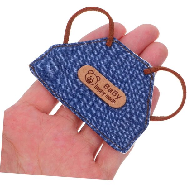 Set mit 4 Mini-Jeanstischchen für Puppen – Vintage-Modeaccessoires für Puppenhäuser