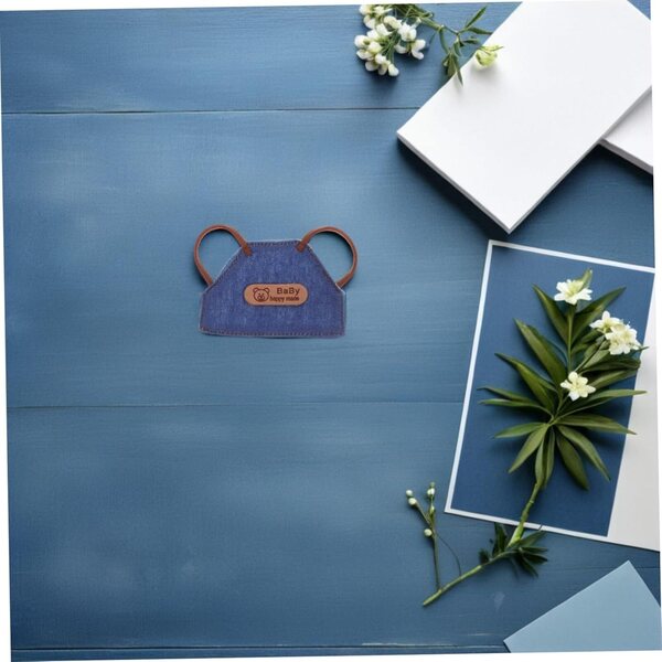 Set mit 4 Mini-Jeanstischchen für Puppen – Vintage-Modeaccessoires für Puppenhäuser
