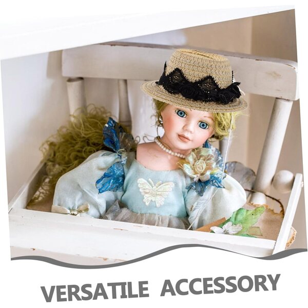 Set 4 Mini Cappelli a Cilindro per Bambole - Accessori Decorativi e Giochi Creativi