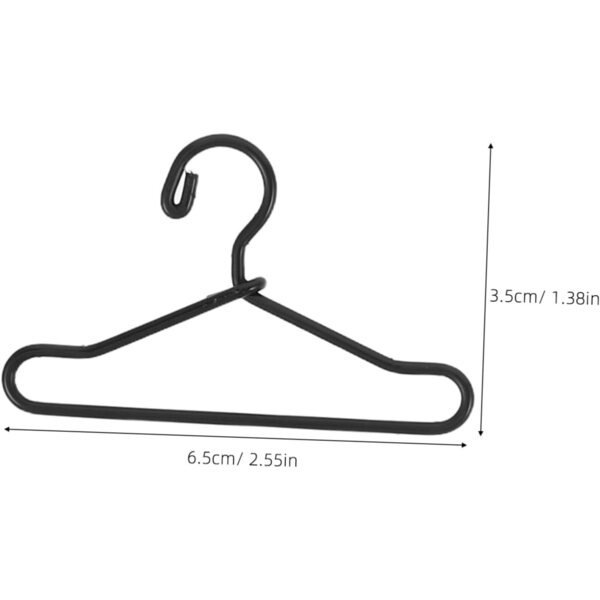 ORFOFE Set mit 50 Mini-Cintres für Puppenkleidung aus Eisen, kompakte Organizer