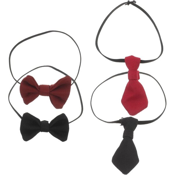 Set mit 4 Mini-Krawatten und -Knoten für Puppen, elegante und anpassbare Accessoires
