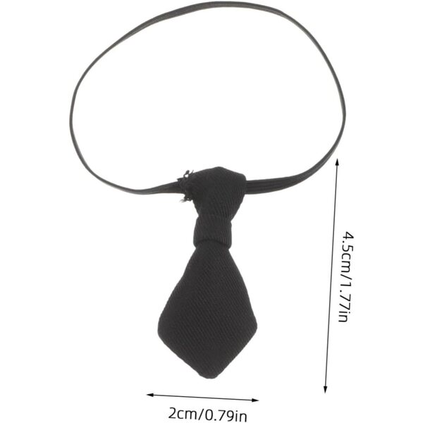 Set mit 4 Mini-Krawatten und -Knoten für Puppen, elegante und anpassbare Accessoires