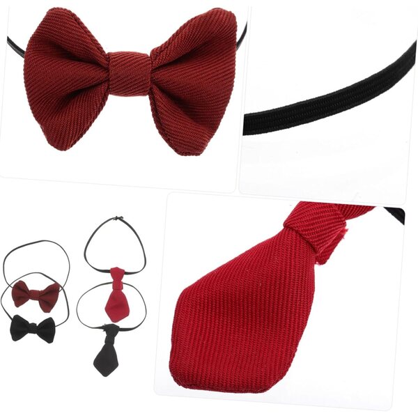 Set mit 4 Mini-Krawatten und -Knoten für Puppen, elegante und anpassbare Accessoires