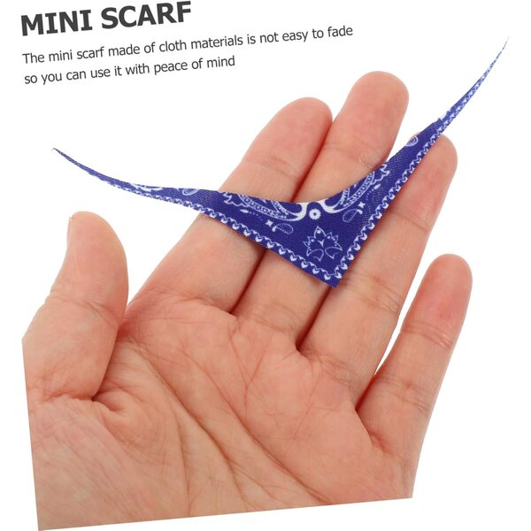 25 Mini-Foulards Doux Colorés für Puppen und kunsthandwerkliche Stoffdekorationen