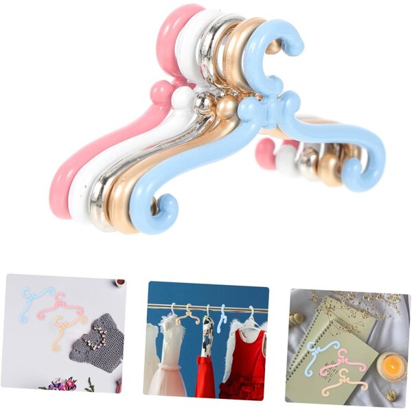25 Mini-Cintres für Puppenkleidung aus mehrfarbiger Zinklegierung – praktisch und widerstandsfähig
