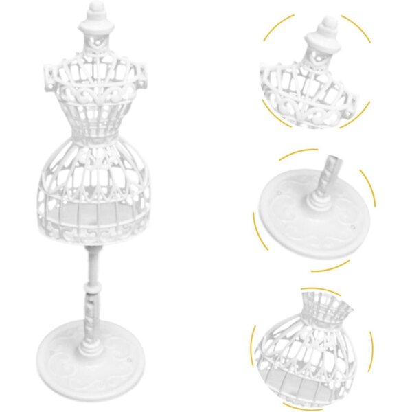Set 8 Supporti Mini Manichini in Plastica per Vestiti di Bambole - Robusti e Creativi