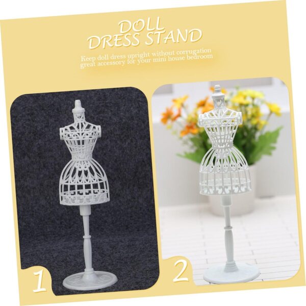 Set 8 Supporti Mini Manichini in Plastica per Vestiti di Bambole - Robusti e Creativi