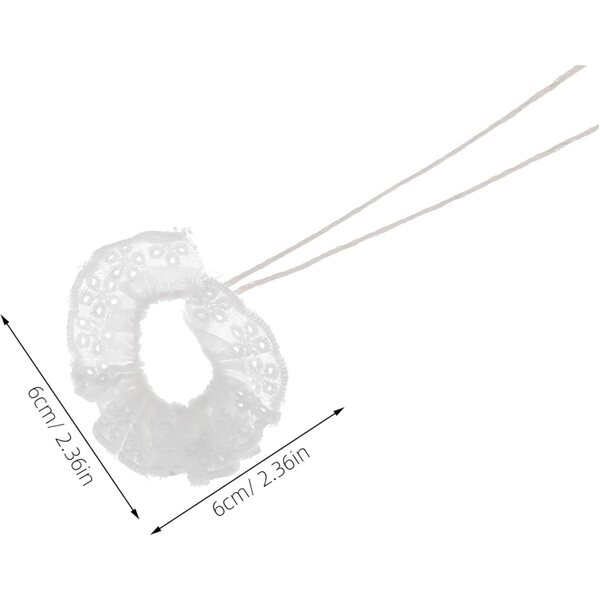 Set 4 Collari Miniature in Pizzo Vintage per Bambole - Accessori Eleganti e Delicati