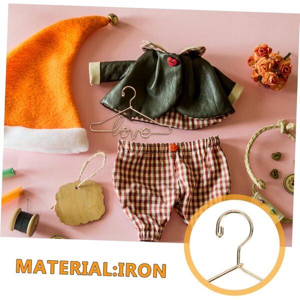 Set mit 15 Mini-Zinsen für farbige Eisenpuppen mit Liebesdesign – PartyKindom