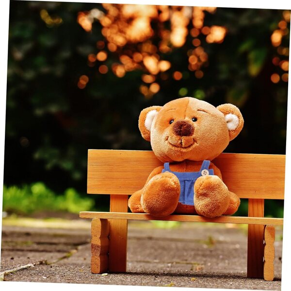 Set 4 Pezzi Vestiti per Bambole Salopette e Gonna in Tessuto Blu 17 cm
