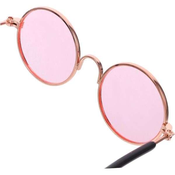 KOMBIUDA Set mit 3 faltbaren Mini-Sonnenbrillen für Puppenhäuser – Metall und Kunststoff
