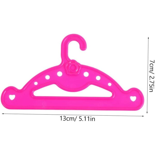 Set mit 10 rosa Mini-Gürteln für Puppen bis 45 cm aus widerstandsfähigem Kunststoff