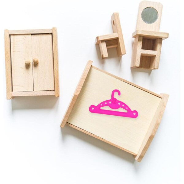 Set mit 10 rosa Mini-Gürteln für Puppen bis 45 cm aus widerstandsfähigem Kunststoff