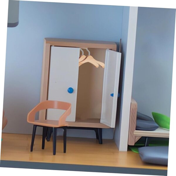 Cintre in Legno Miniature 6,5 cm – Set da 10 Cintre per bamboles e Mini-Casette