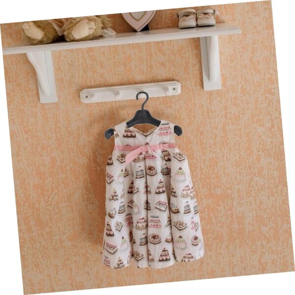 ORFOFE 100 Mini Cintres Neri in Plastica per Vestiti di Bambole Accessori Pratici